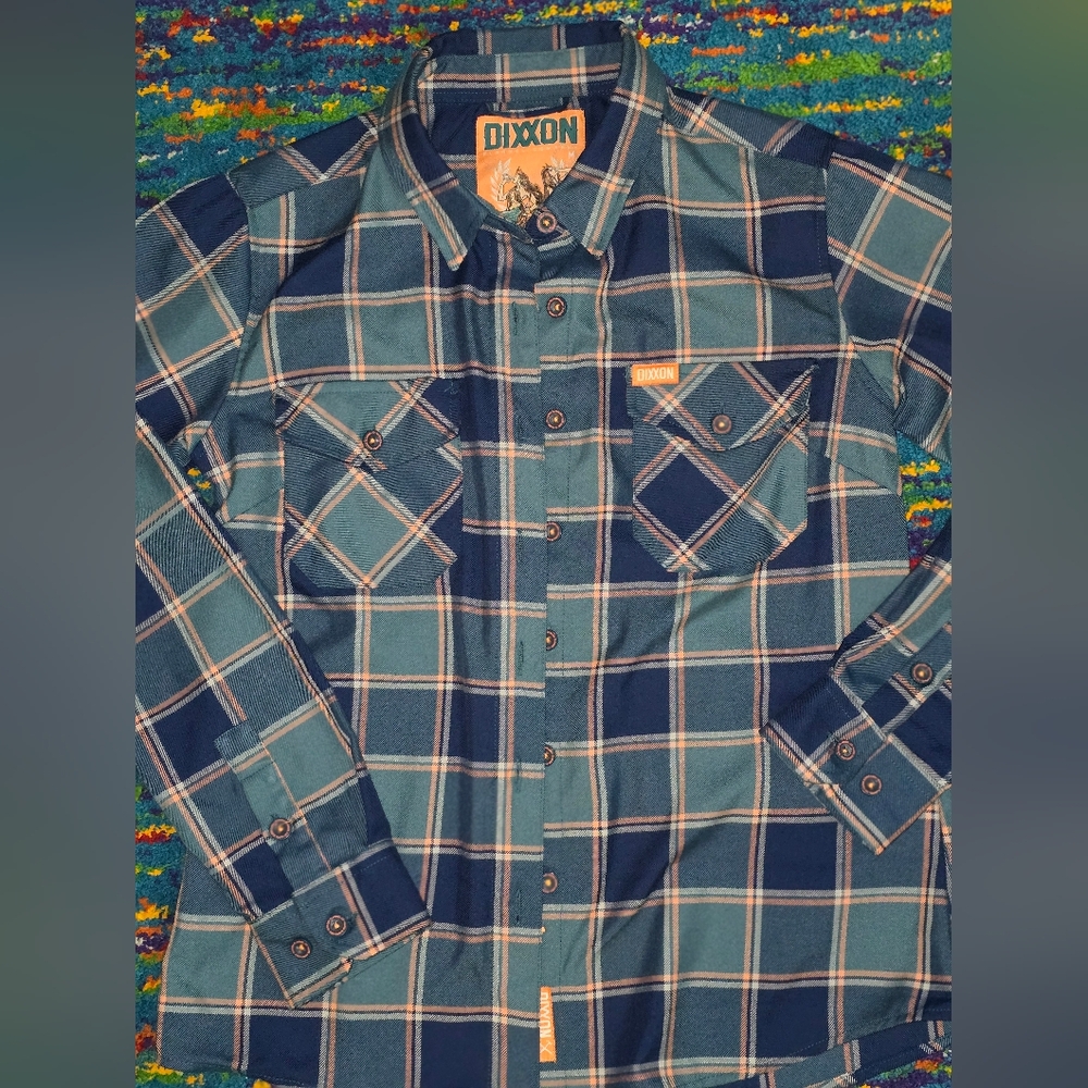 NWT DIXXON Fortunate Youth Womens MD flannel. - Picture 3 of 7